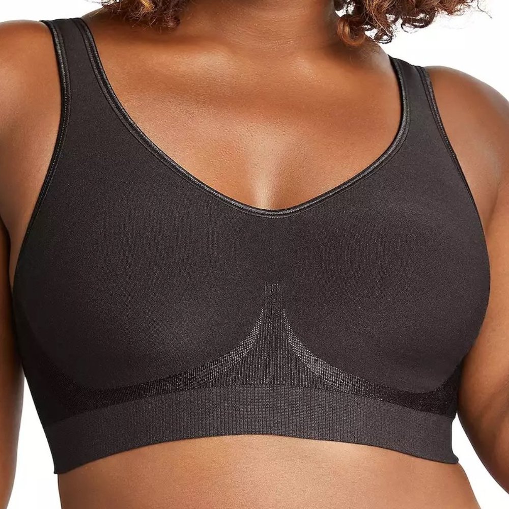 Bali Comfort Revolution Comfort Flex Fit Shaping Wireless Bra Black Size XL